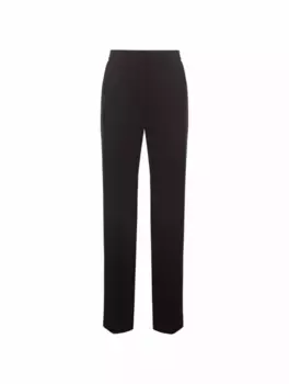 Широкие шерстяные брюки Kiton, черный