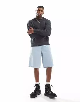 Широкие шорты Another Influence выбеленного синего цвета