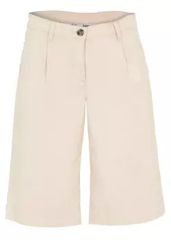 Широкие шорты из твила Bpc Bonprix Collection, бежевый