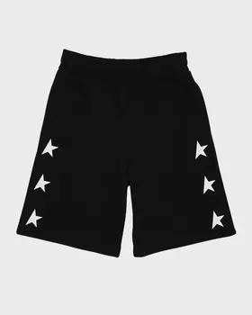 Широкие шорты со звездным принтом для мальчика, размер 4–10 Golden Goose