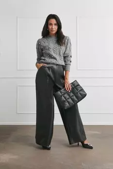 Широкие штанины брюки Joanna Hope, черный