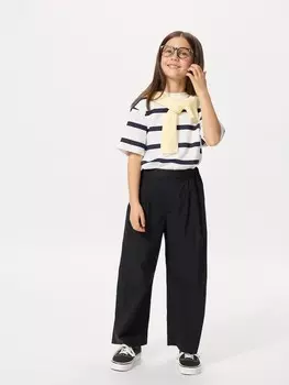 Широкие штаны Uniqlo, цвет 09 черный