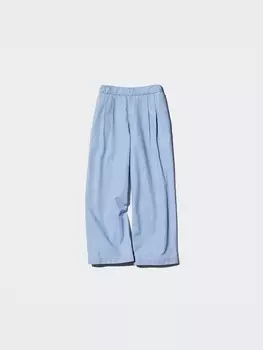 Широкие штаны Uniqlo, голубой
