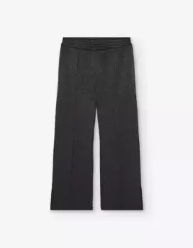 Широкие спортивные брюки для девочки со складками Losan, черный