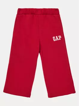 Широкие спортивные брюки Gap, красный