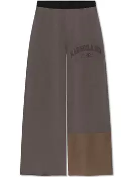 Широкие спортивные брюки MM6 Maison Margiela, коричневый