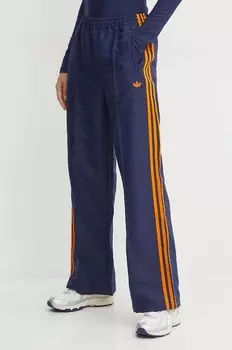 Широкие спортивные брюки Monogram Track Pant Adidas Originals, темно-синий