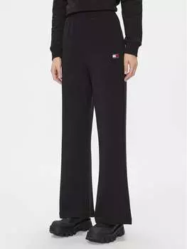 Широкие спортивные брюки Tommy Jeans, черный
