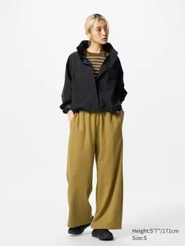 Широкие спортивные брюки Uniqlo, цвет 33 хаки