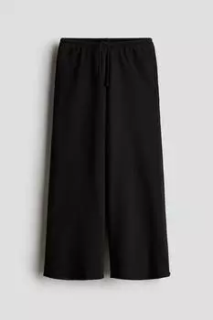 Широкие спортивные штаны H&M, черный
