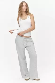 Широкие спортивные штаны H&M, серый