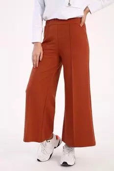 Широкие спортивные штаны темно-коричной травы ALL DAY