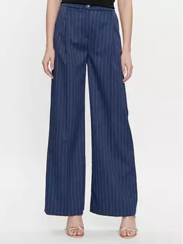 Широкие тканевые брюки Maryley, синий