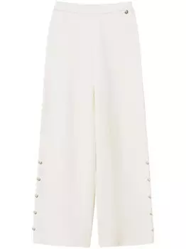 Широкие трикотажные брюки TWINSET, белый