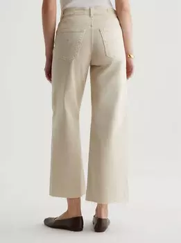 Широкие укороченные брюки цвета Sulphur Dessert Rock Ag Jeans