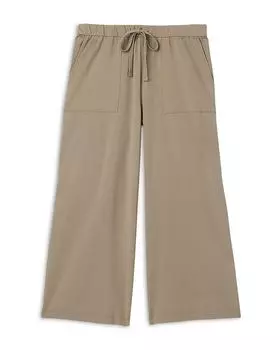 Широкие укороченные брюки Eileen Fisher, коричневый