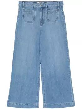 Широкие укороченные Джинсы PAIGE, синий