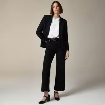 Широкие узкие джинсы Curvy 1996 года полуэластичные J.Crew, черный