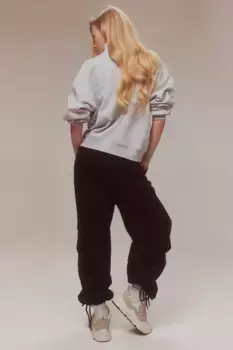 Широкие вельветовые брюки H&M, черный