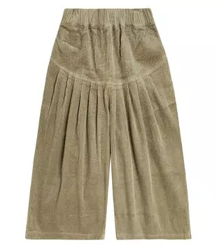 Широкие вельветовые брюки Yusu C'era una volta, зеленый