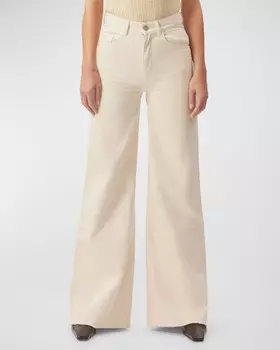 Широкие винтажные джинсы Hepburn с высокой посадкой DL1961 Premium Denim