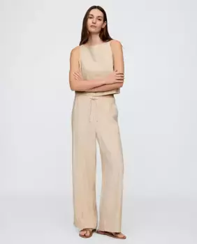 Широкие женские брюки Gap, естественный
