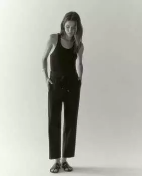 Широкие женские брюки с резинкой на талии и кулиской Tintoretto, черный