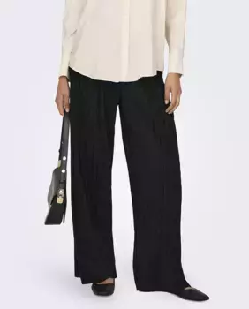 Широкие женские брюки с завышенной талией Only, черный