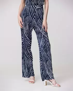 Широкие женские брюки со складками Escorpion, белый