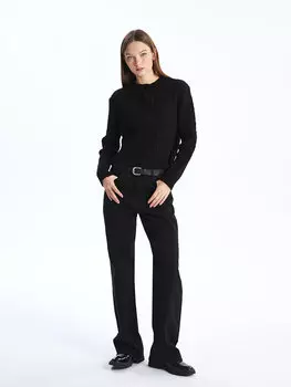 Широкие женские джинсовые брюки LCW Jeans, черное родео