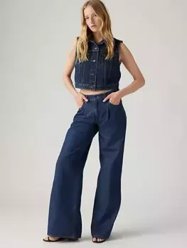 Широкие женские джинсы мешковатые папы Levi's, цвет Let's Get Lost Again - Dark Wash