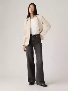 Широкие женские джинсы с рельефной клеткой Levi's, черный