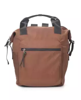 Широкий большой многопозиционный женский рюкзак коричневого цвета Kcb, коричневый