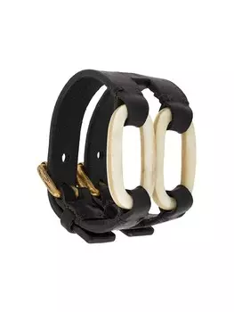 Широкий браслет Parts of Four, черный