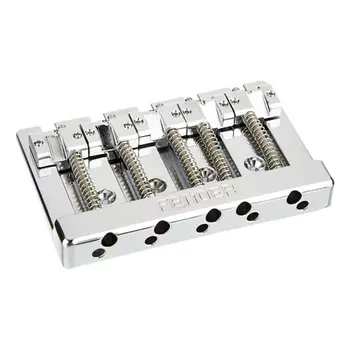 Широкий бридж Fender HiMass 5-String Bass с цинковыми седлами, хром 994409000