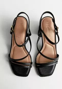 Широкий каблук с ремешками New Look, Сандалии New Look, черный