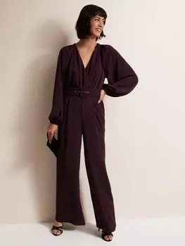 Широкий комбинезон Angelina Phase Eight, бордовый