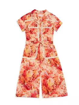 Широкий комбинезон Devi для маленьких девочек Zimmermann Kids, цветочный