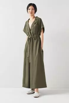 Широкий комбинезон из модала и тенселя Lk Bennett, зеленый