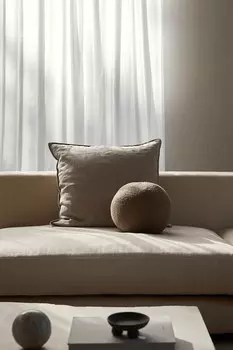 Широкий шарф шторка H&M, 280x250 см, белый