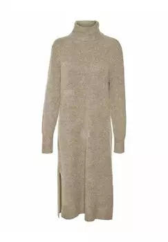 Широкое платье Vero Moda VMHURRICANE ROLLNECK OWN, цвет silver mink
