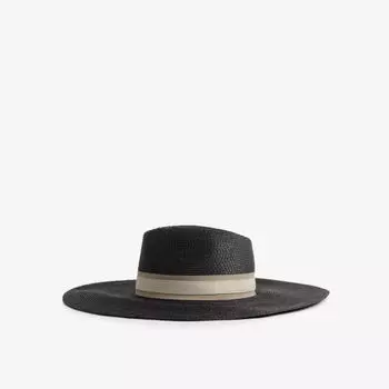 Широкополая шляпа джорджина из рафии Reiss, черный
