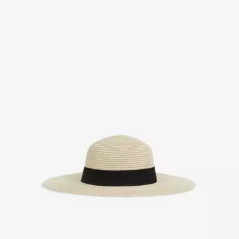 Широкополая шляпа lexi из рафии Reiss, цвет natural