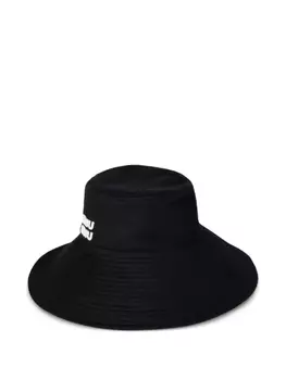 Широкополая шляпа Miu Miu, черный
