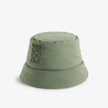 Широкополая шляпа-ведро с мягкой подкладкой Loewe, зеленый