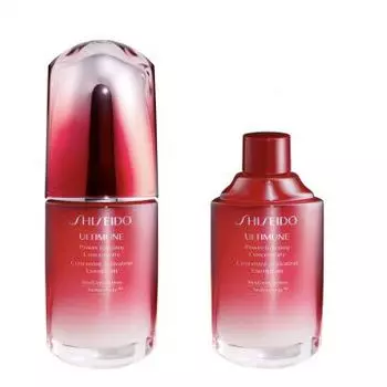 Shiseido Ultimune Power Infusing Concentrate Duo набор: антивозрастная сыворотка для лица, 50 мл + сменный блок, 50 мл