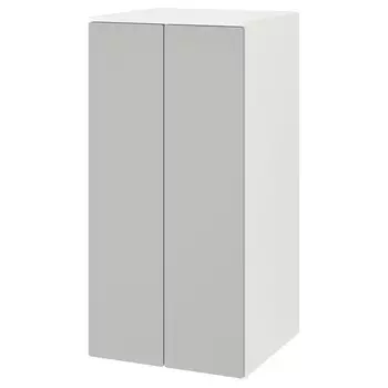 Шкаф Ikea Smastad / Platsa, 60х57х123 см, белый/серый