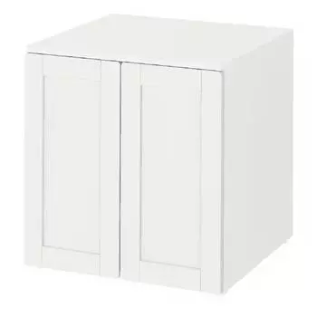 Шкаф напольный Ikea Samstad/Platsa 60X57X63 см, белый с рамой