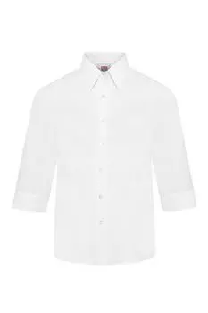 Школьная блузка с рукавом 3/4, 2 шт. David Luke, белый