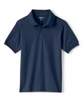 Школьная форма, детская рубашка-поло с короткими рукавами и быстрым высыханием Lands' End